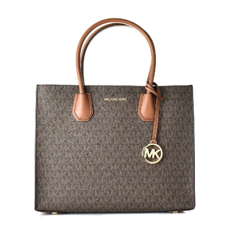 Michael Kors MERCER Satchel Bag Brown 32 x 26 x 13 cm