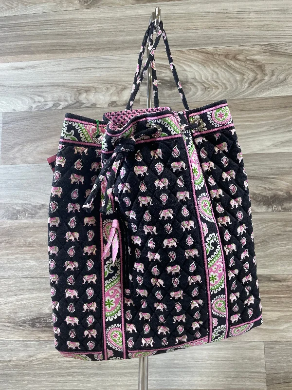 BACKPACK VERA BRADLEY in BLACK & PINK, Size: LARGE