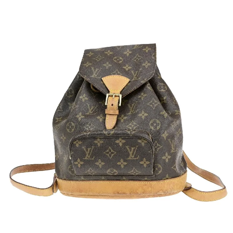 Louis Vuitton Montsouris  Canvas Backpack Bag (Pre-Owned)