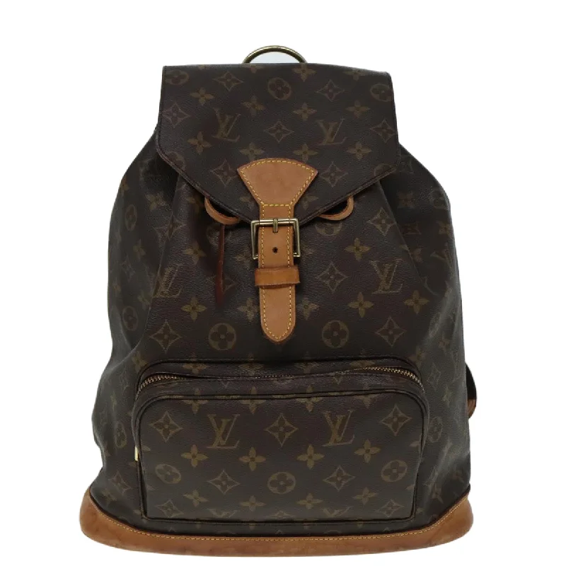 Louis Vuitton Montsouris  Canvas Backpack Bag (Pre-Owned)