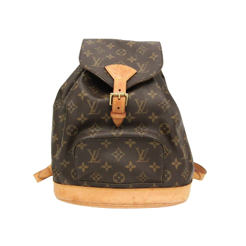 Louis Vuitton Montsouris  Canvas Backpack Bag (Pre-Owned)