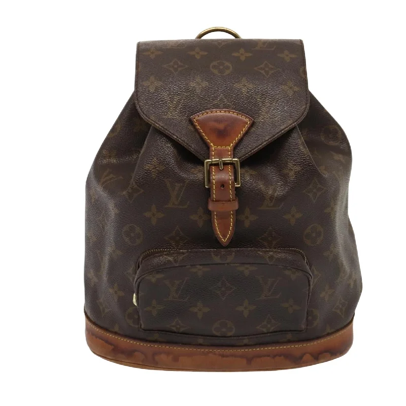 Louis Vuitton Montsouris  Canvas Backpack Bag (Pre-Owned)