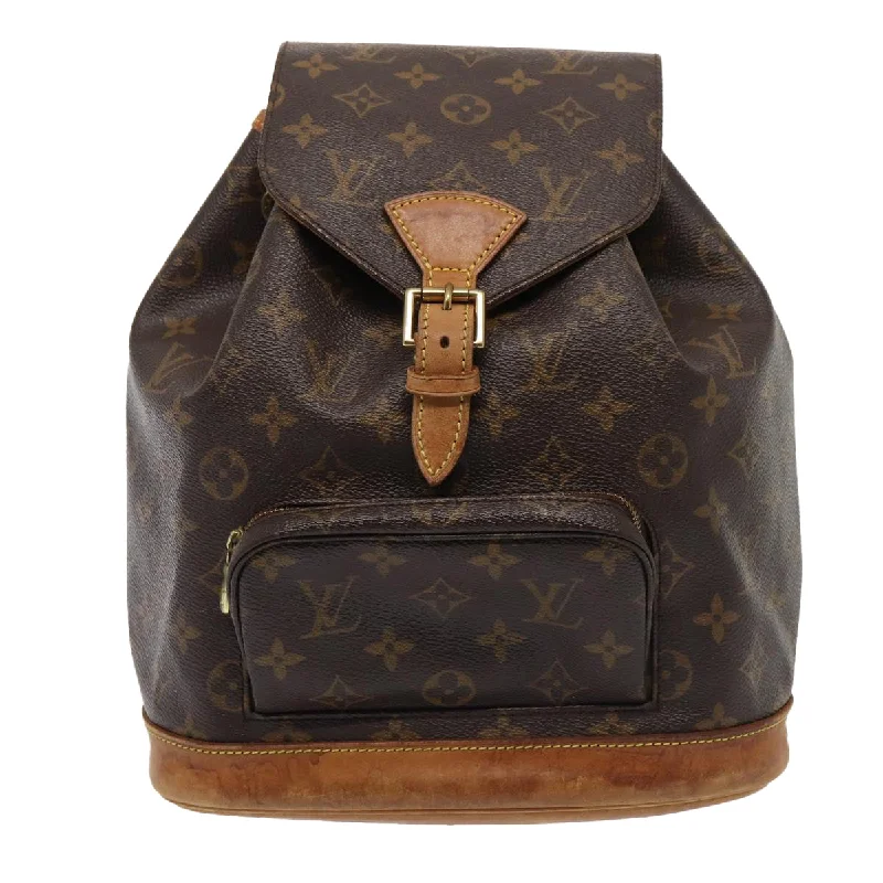 Louis Vuitton Montsouris  Canvas Backpack Bag (Pre-Owned)