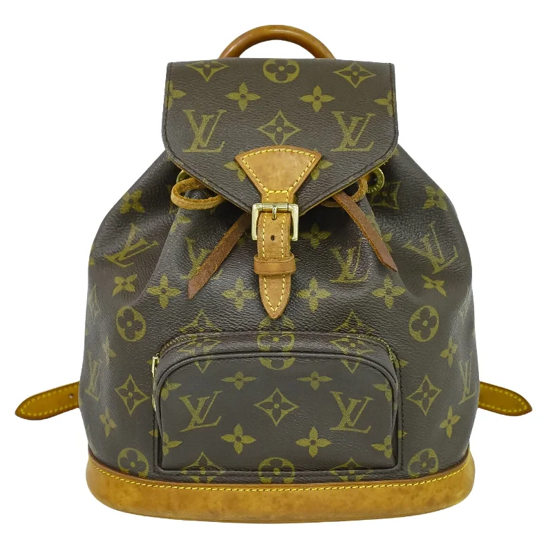 Louis Vuitton Montsouris  Canvas Backpack Bag (Pre-Owned)