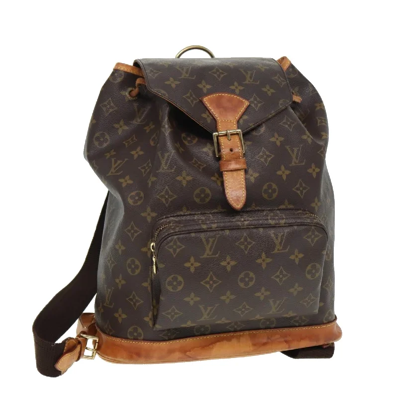 Louis Vuitton Montsouris  Canvas Backpack Bag (Pre-Owned)