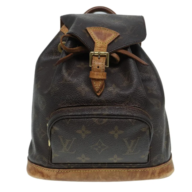 Louis Vuitton Montsouris  Canvas Backpack Bag (Pre-Owned)