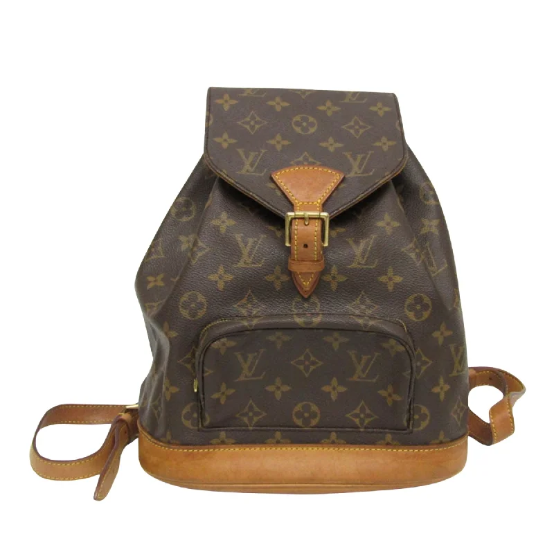 Louis Vuitton Montsouris Mm  Canvas Backpack Bag (Pre-Owned)